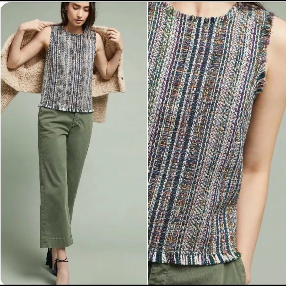 Maeve tweed multicolor shell